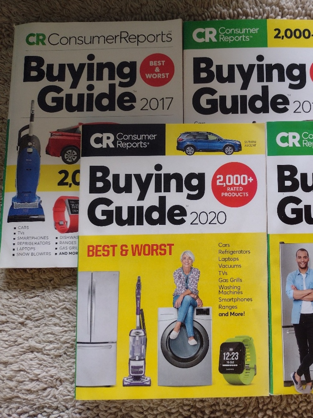 Lot of 5: Consumer Reports Buying Guides 2017-2021